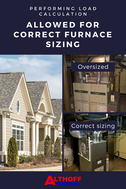 incorrect vs correct furnace sizing Chicago