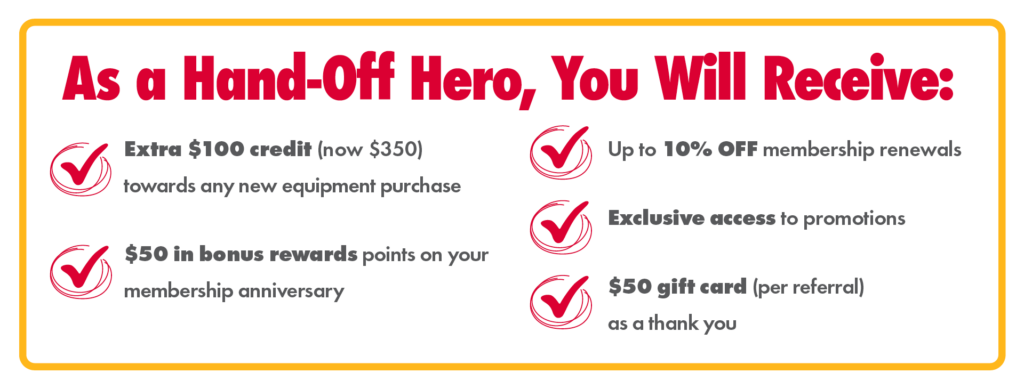 Hand-Off Heroes